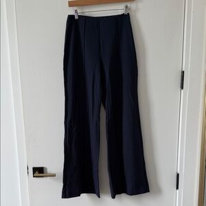 Wide-leg pant in stretch ponte